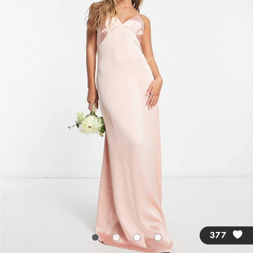 silky bridesmaid dress